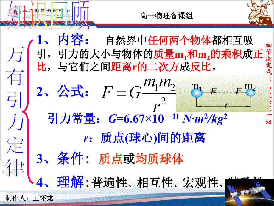 高一物理必修二64万有引力理论的成就LI_第2页