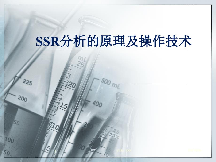 SSR分析的原理及操作技术PPT课件_第1页