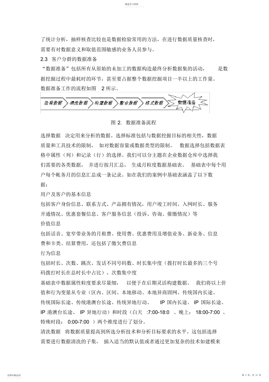 2022年采用聚类分析的数据挖掘技术进行电信市场客户分群_第4页