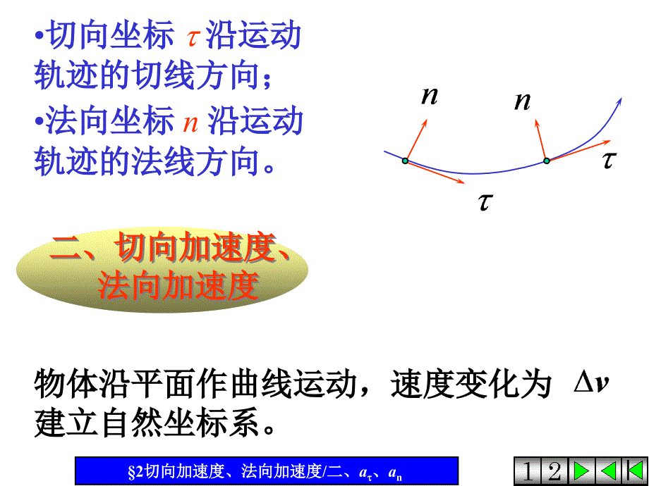 大学物理切向加速度和法向加速度1_第3页