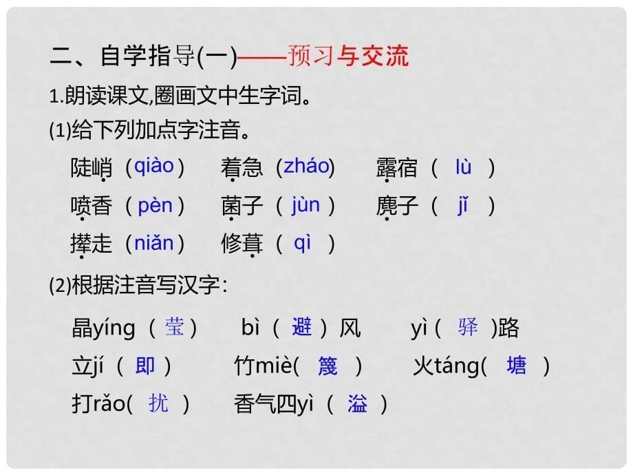 内蒙古乌海市七年级语文下册 第四单元 14 驿路梨花课件 新人教版_第5页