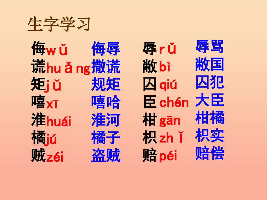 五年级语文下册 第三组 11 晏子使楚教学课件2 新人教版.ppt_第2页