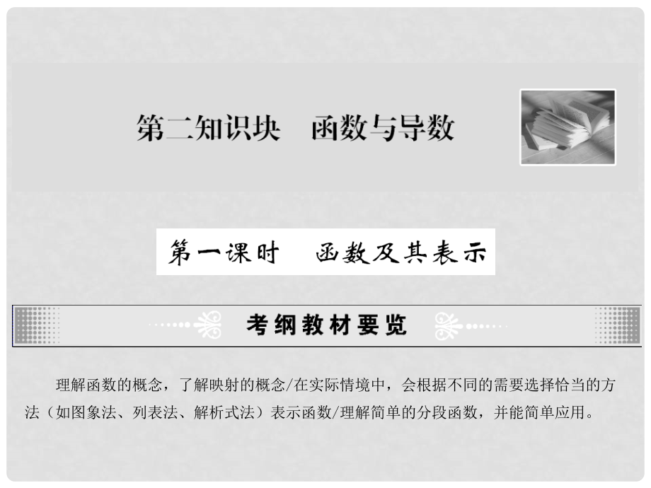 高考数学第一轮复习精品课件包：第二知识块函数与导数（共11课时241精美PPT）苏教版_第2页