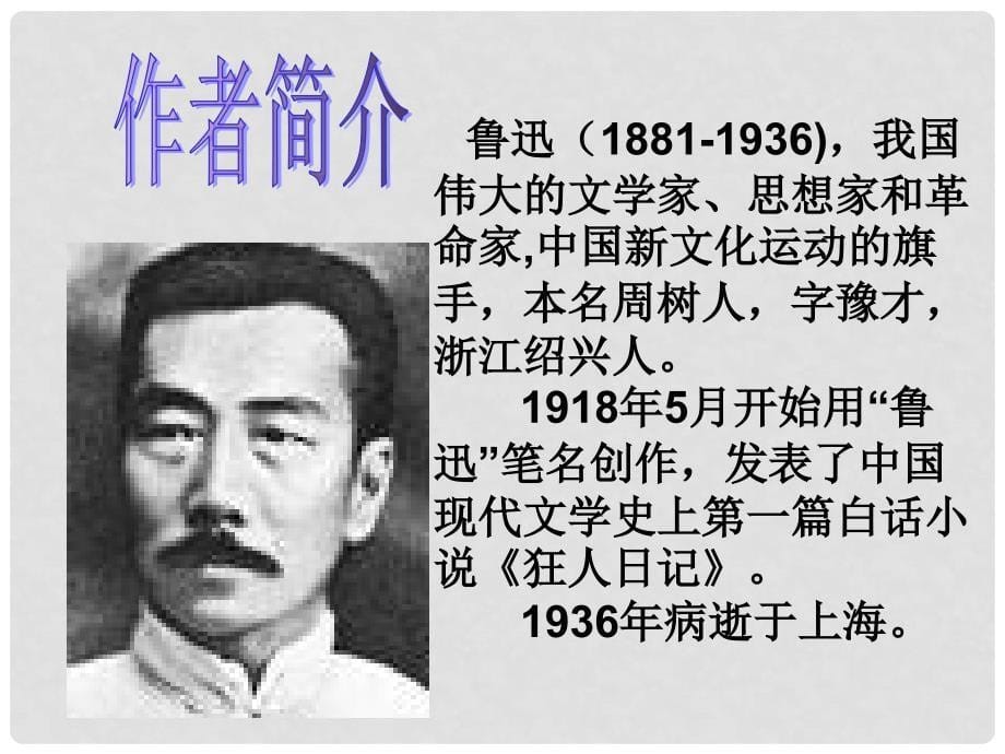 九年级语文上册 3.9《故乡》课件 新人教版_第5页