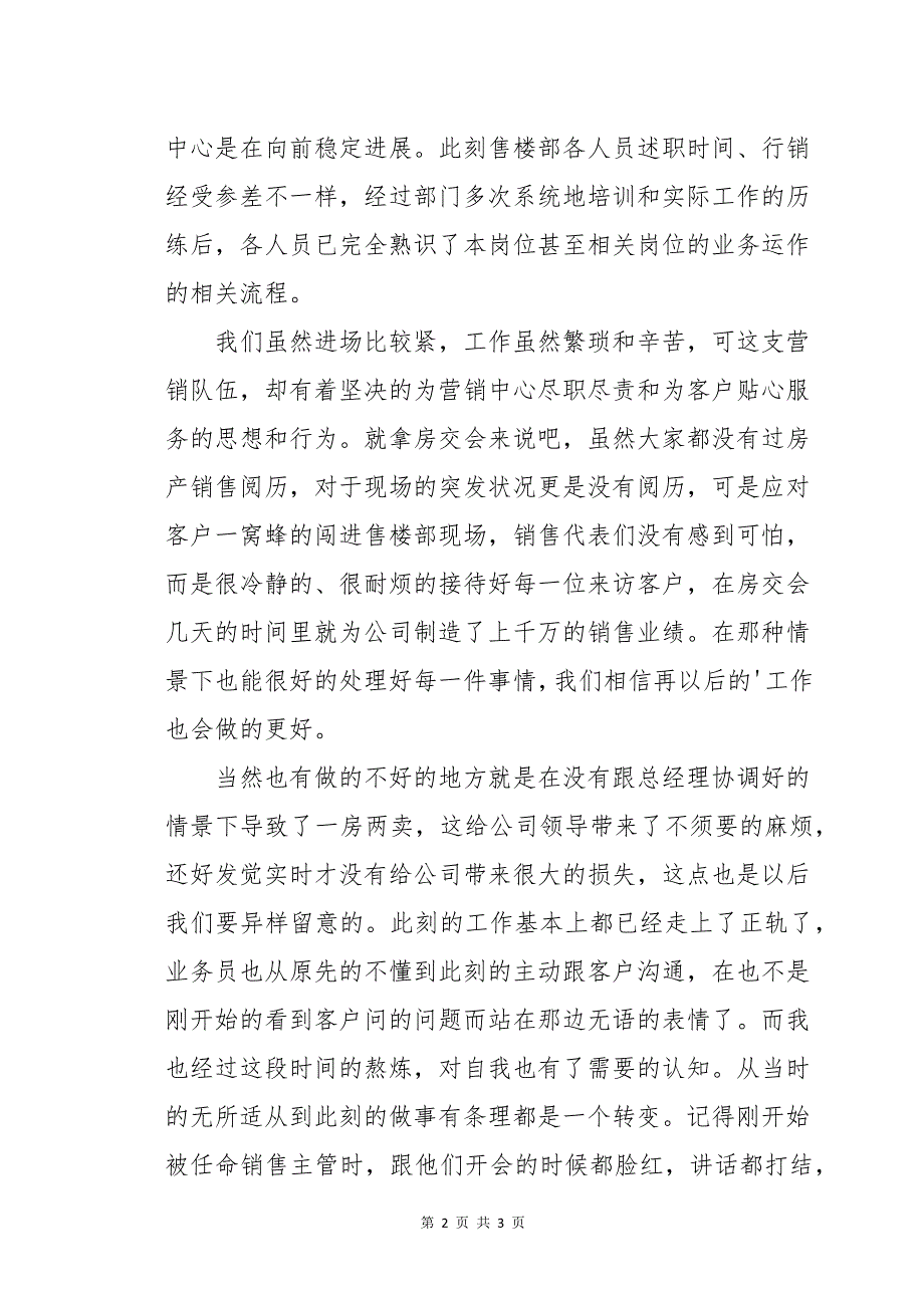 医药销售经理的述职报告_第2页