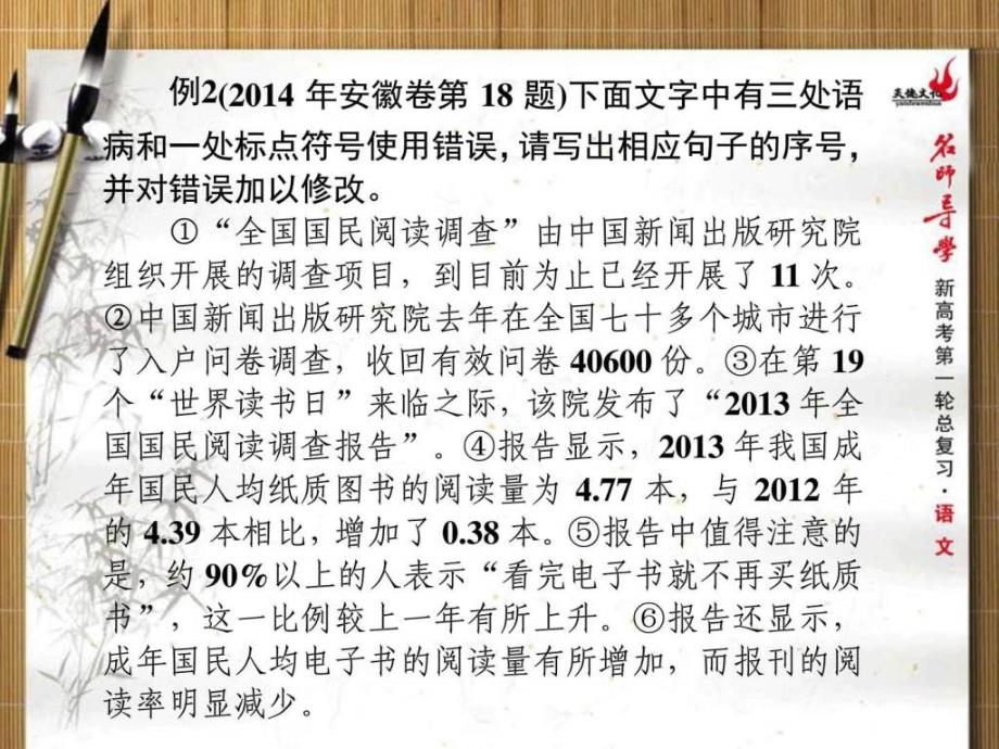 新高考复习专用辨析并修改病句_第4页