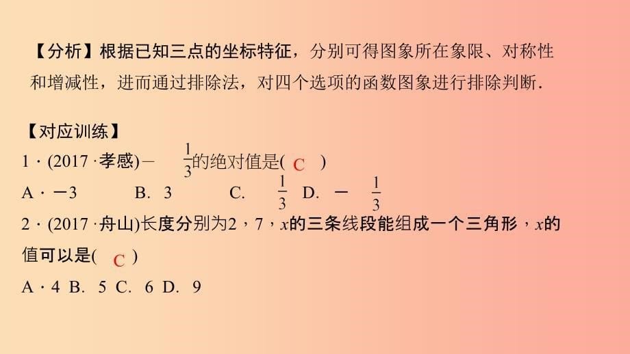 中考数学二轮复习 专题一 选填重难点题型突破 题型一 巧解选择、填空题课件.ppt_第5页