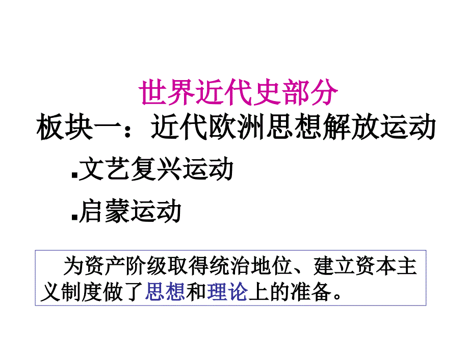 世界近代史专题复习1_第1页