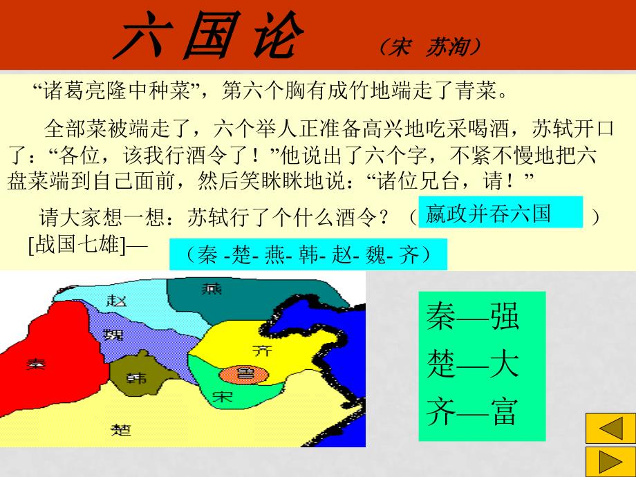 高中语文：5.1《六国论》课件（3）（新人教版选修1）_第4页