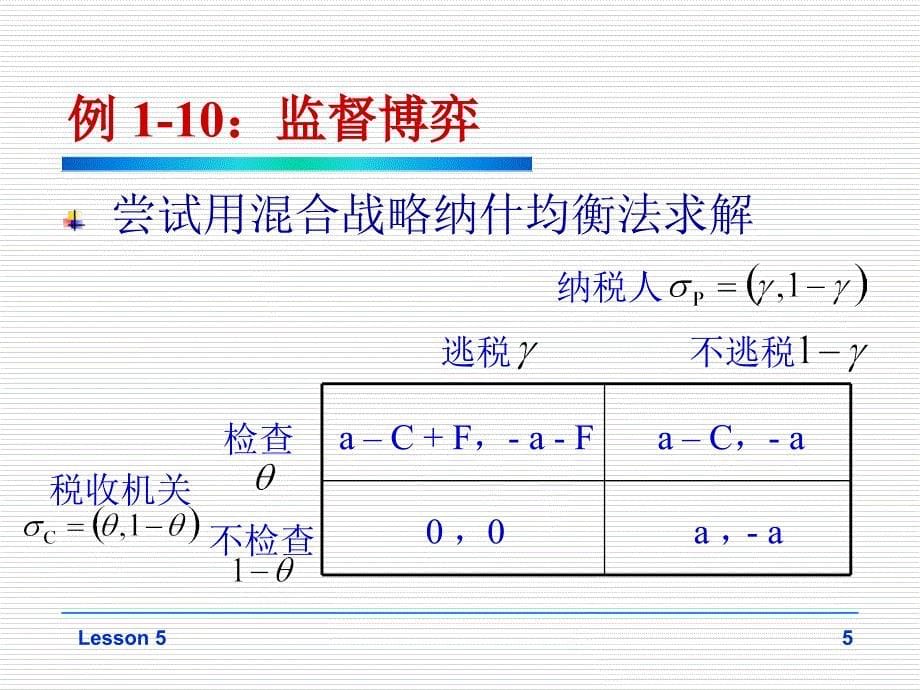 第5次课：完全信息静态博弈实例综合分析ppt课件_第5页