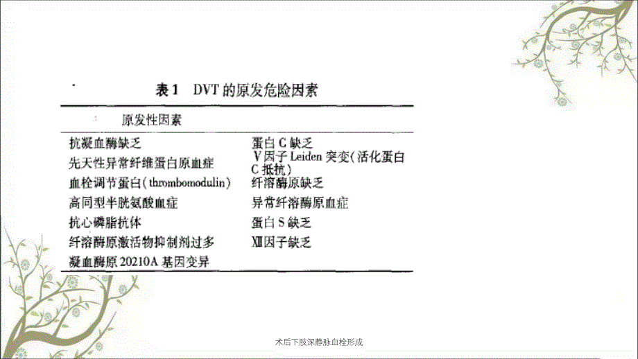 术后下肢深静脉血栓形成课件_第4页