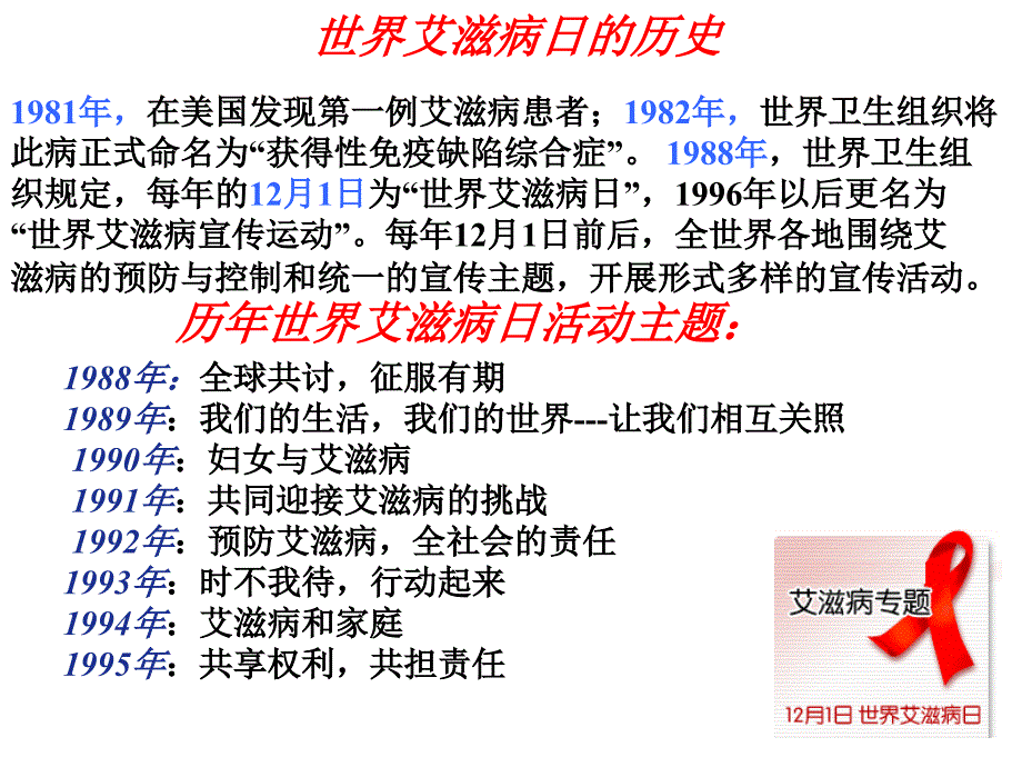 【精选】高中二年级（16)班《青少年预防艾滋病知识》主题班会（40张PPT）课件_第4页