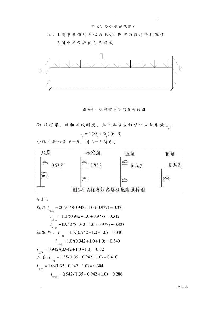 竖向荷载作用下的内力计算_第5页