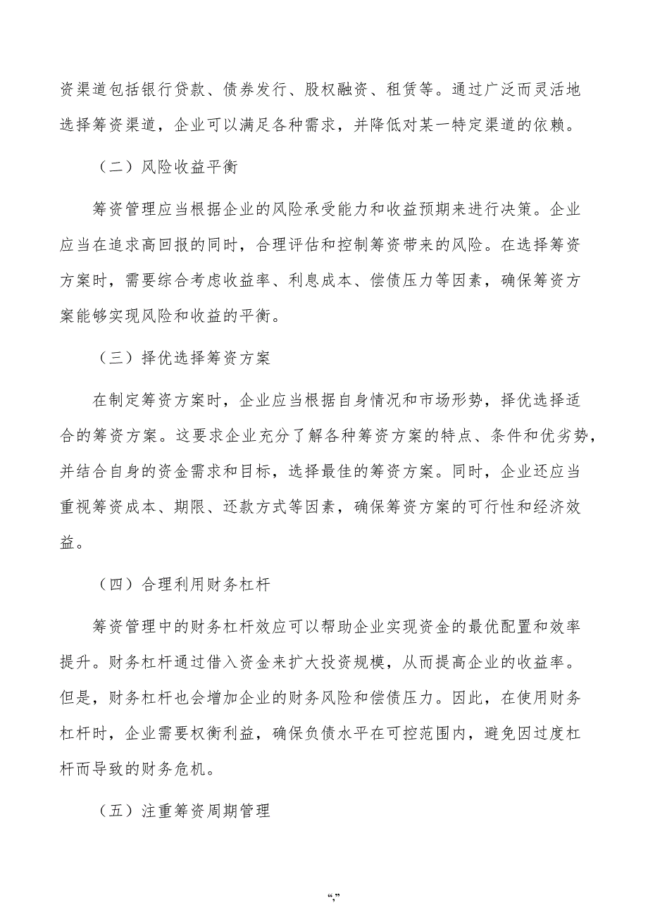 OLED控制板项目资金筹措方案（范文模板）_第2页