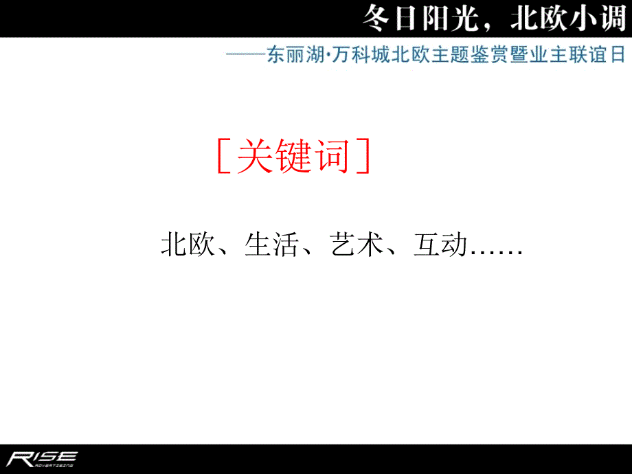 北欧小调东丽湖万科城北欧主题鉴赏暨业主联谊日活动策划方案_第4页