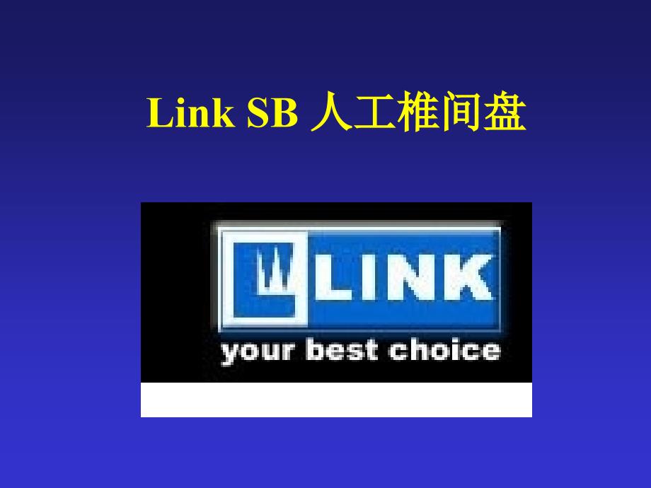 LinkSB人工椎间盘_第1页