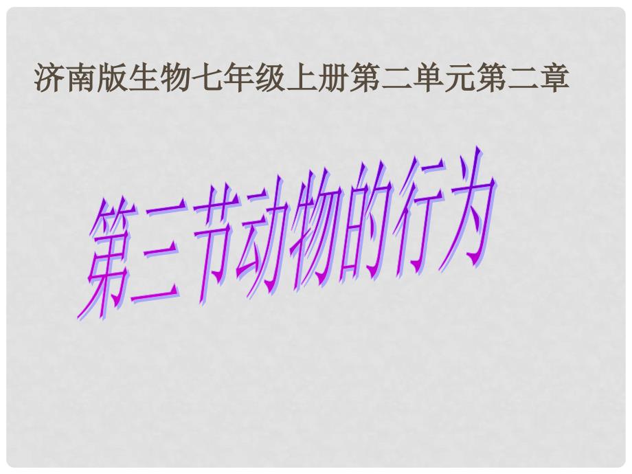 七年级生物上册 第二章生物圈中的动物第二节动物的行为课件4 济南版_第1页