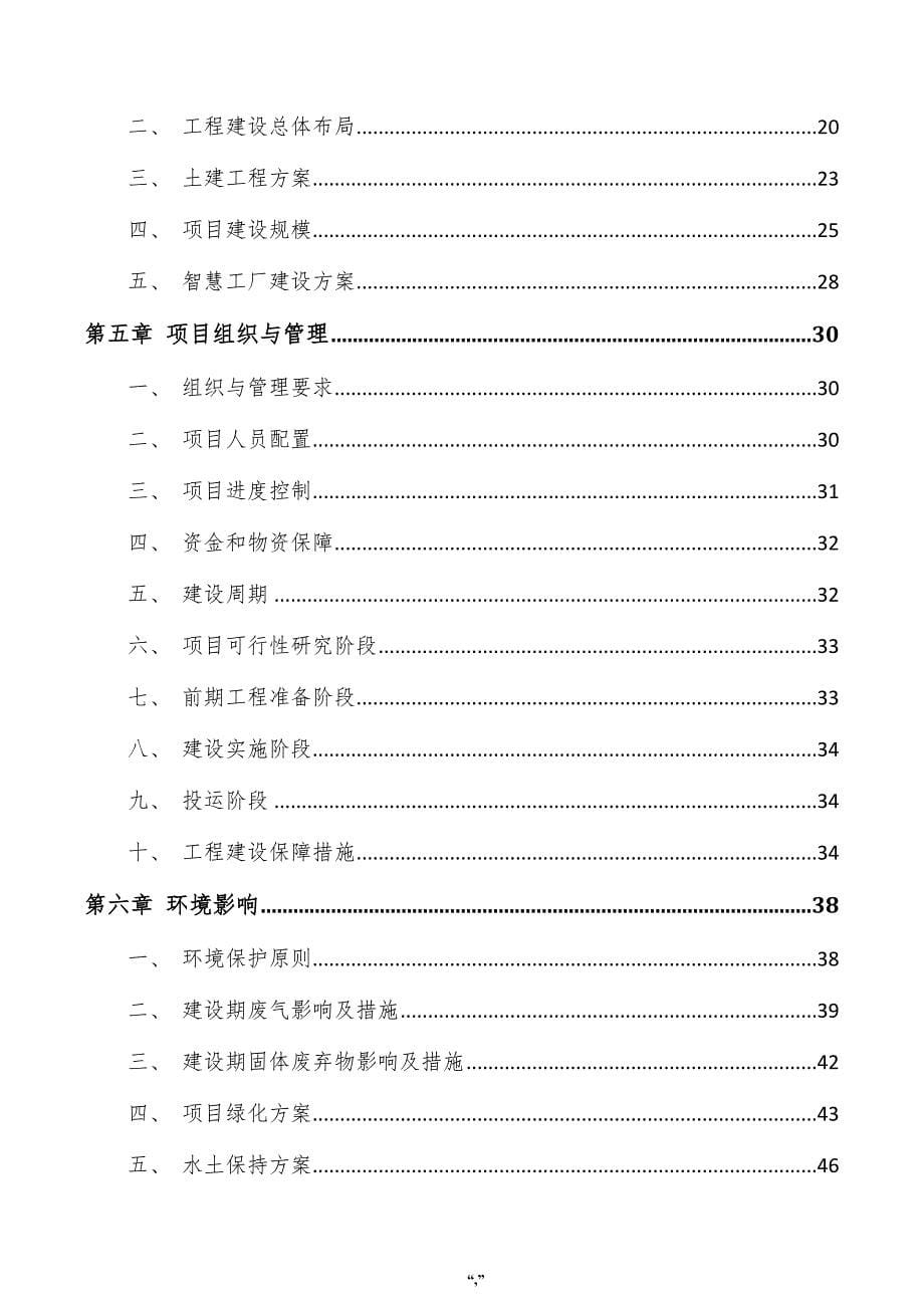 电动车底盘项目可行性报告（模板）_第5页