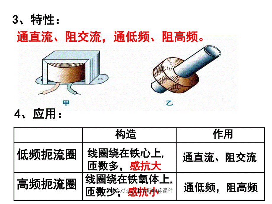 电感电容对交流电的影响蒋课件_第4页