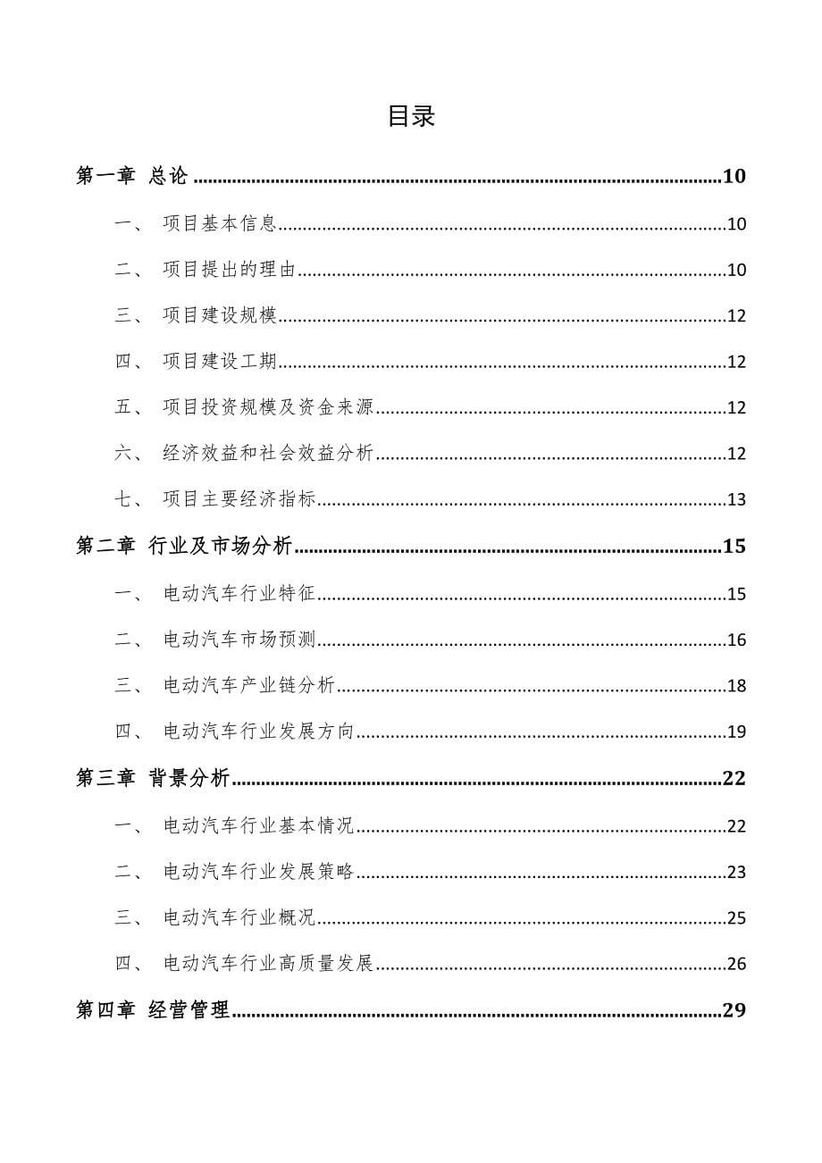 电动汽车项目投资分析报告（范文参考）_第5页