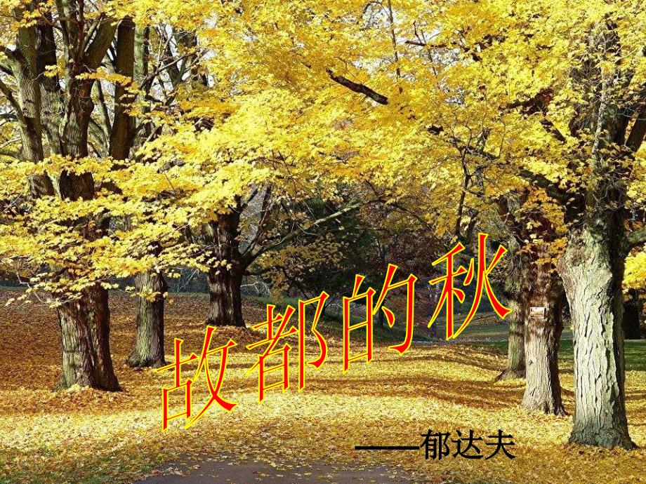 郁达夫《故都的秋》课件_第1页