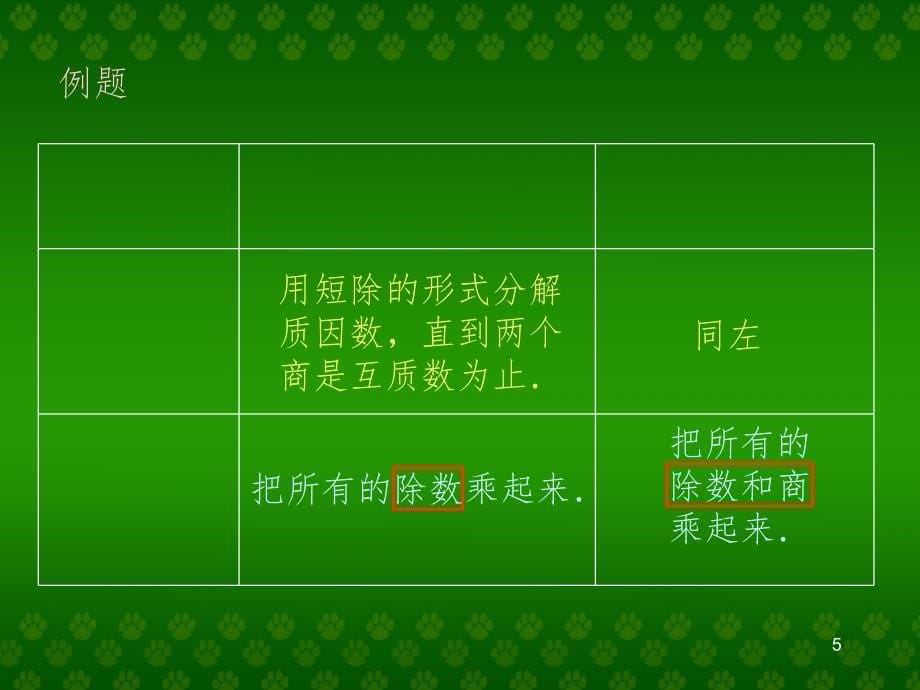 最大公因数与最小公倍数的比较(课堂PPT)_第5页