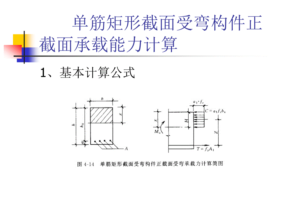 单筋矩形截面受弯构件正截面承载能力计算_第1页