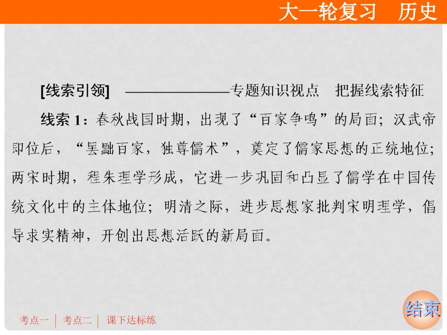 高考历史大一轮复习 必考部分 第十二单元 中国传统文化主流思想的演变和科技文化 第26讲 从“百家争鸣”到“罢黜百家独尊儒术”课件 新人教版_第3页