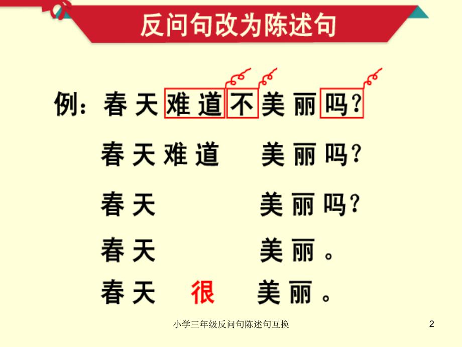 小学三年级反问句陈述句互换课件_第2页