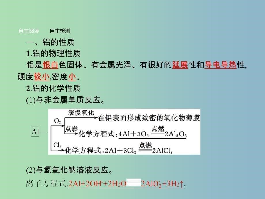 高中化学 专题3 从矿物到基础材料 第一单元 从铝土矿到铝合金（第1课时）铝及铝合金课件 苏教版必修1.ppt_第5页