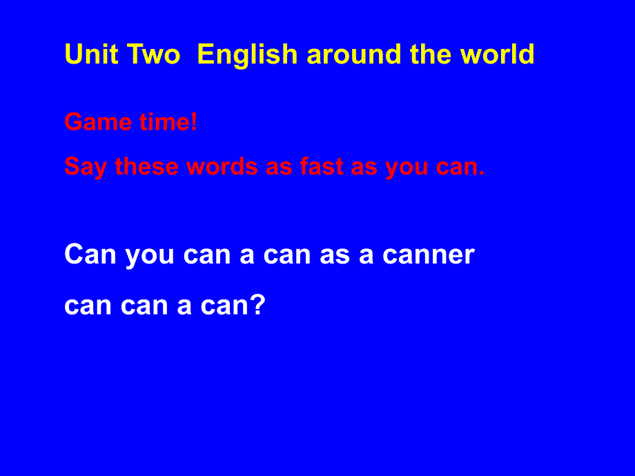 高一英语《Unit_2__English_around_the_world》课件_第1页