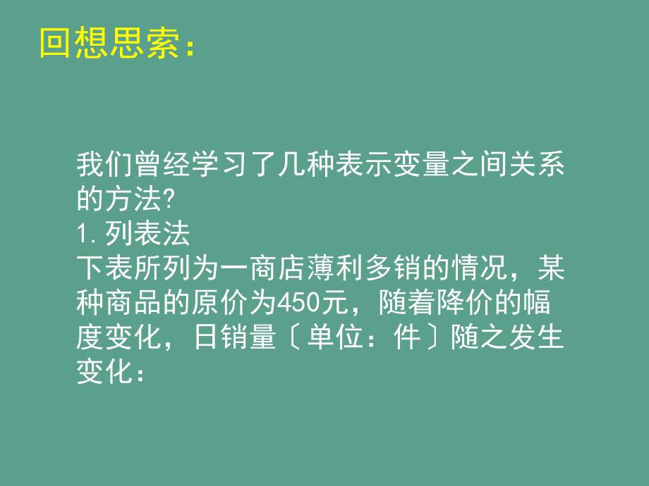 山东省郓城县随官屯镇七年级数学下册第三章变量之间的关系3.3用图象表示的变量间关系第2课时ppt课件_第2页