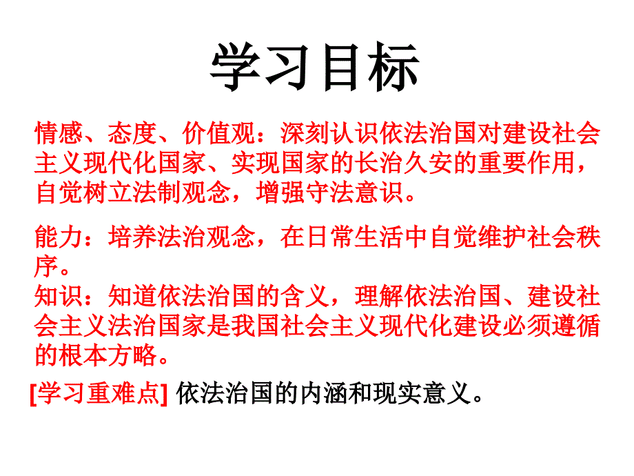 走依法治国之路课件初中思想品德鲁人2001课标版八年级下册课件48676geo2k_第3页