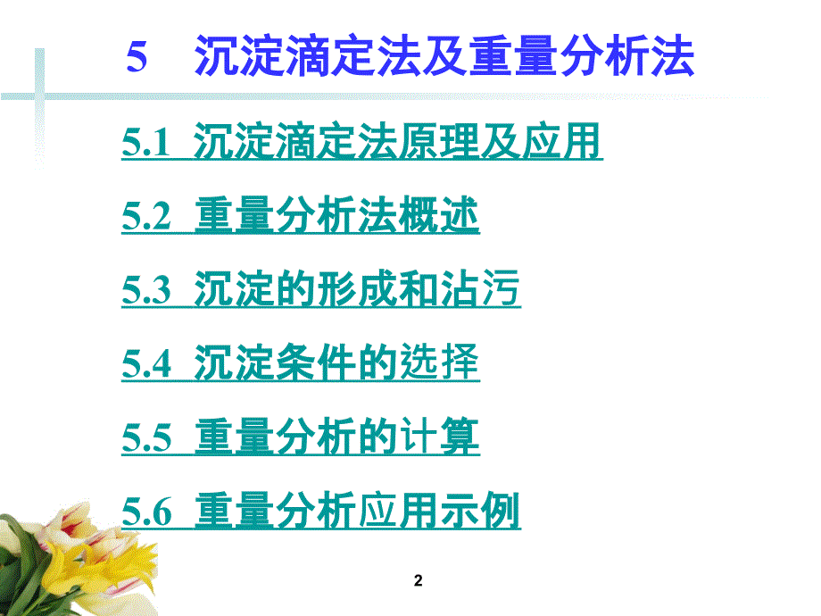 分析化学课件：第5章沉淀滴定法及重量分析法_第2页