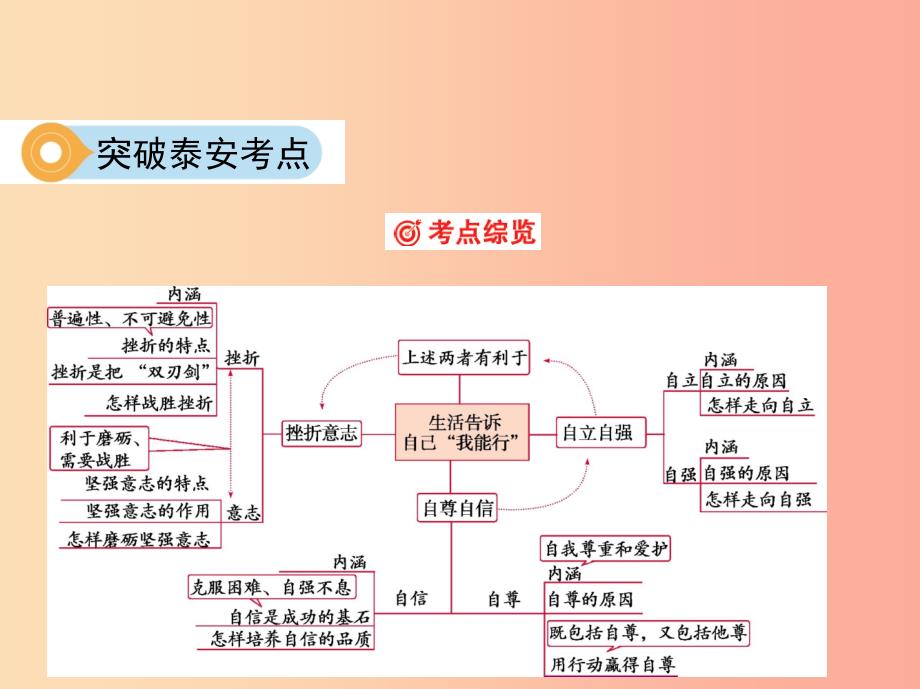 泰安专版2019中考道德与法治第一部分教材研析篇专题三生活告诉自己我能行课件.ppt_第4页