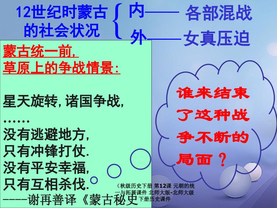 最新历史下册第12课元朝的统一与拓展课件北师大版北师大级下册历史课件_第3页