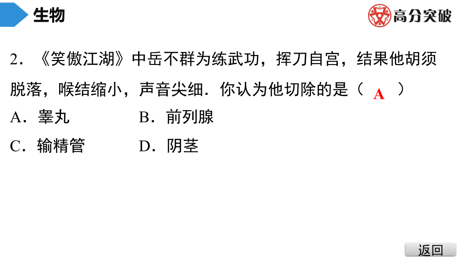 2019广东中考生物专题四---生物圈中的人(一)课件_第3页