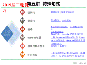 2019届二轮复习高中英语-特殊句式-课件