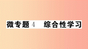 (安徽专版)八年级语文上册-微专题4-综合性学习习题-新人教版课件