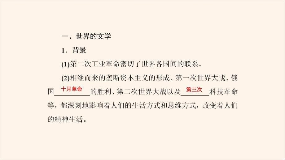 2020年高中历史专题819世纪以来的文学艺术三打破隔离的坚冰课件人民版必修3_第5页