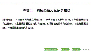 2019届二轮复习细胞的结构与物质运输课件(江苏专用)