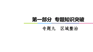 2021届老高考地理全国通用二轮复习专题9区域整治课件