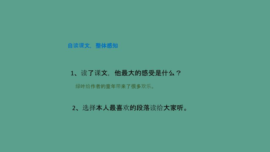 四年级上册语文1.绿叶的梦语文S版ppt课件_第4页