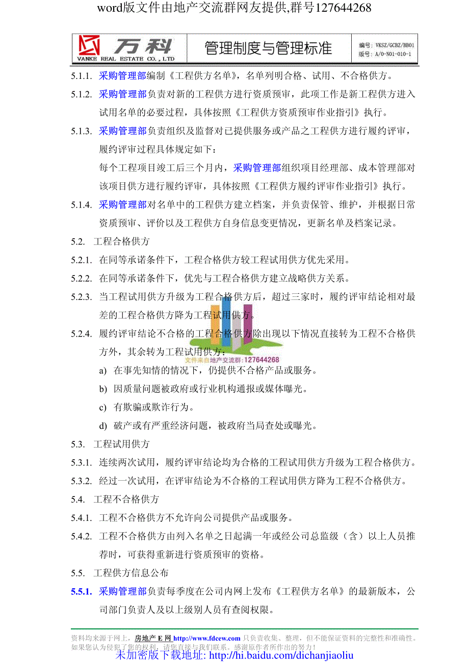 万科集团-工程供方管理程序--管理流程_第4页