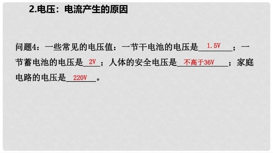 九年级物理上册 第四章 2电压：电流产生的原因课件 （新版）教科版_第5页