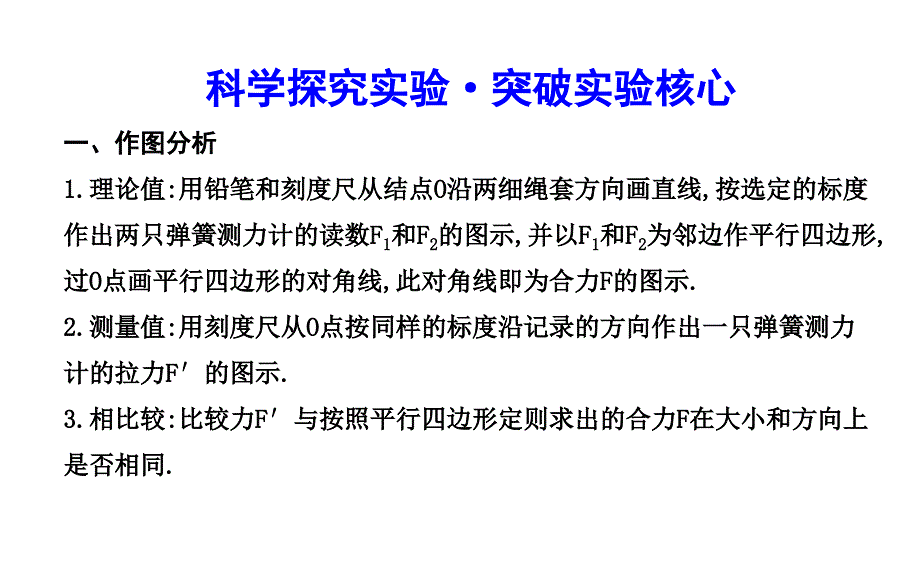 实验　验证力的平行四边形定则_第4页