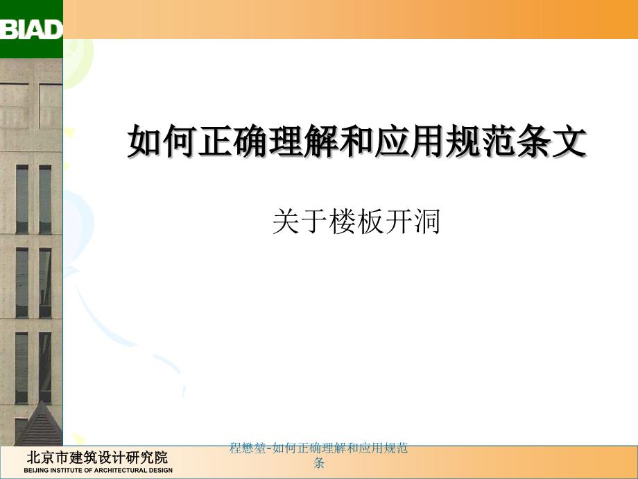 程懋堃如何正确理解和应用规范条课件_第1页