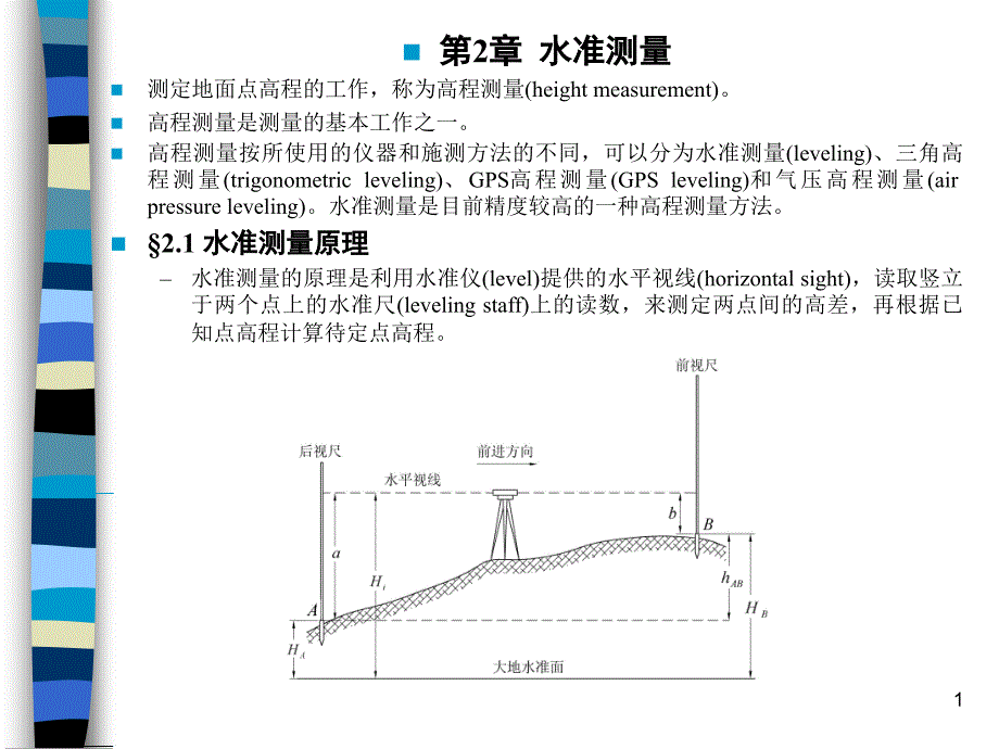 土木工程测量第2章教案ppt课件_第1页