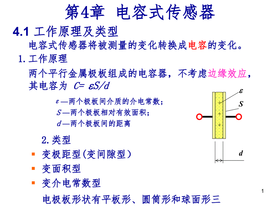 电容式传感器WLPPT课件_第1页