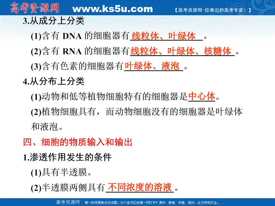 步步高二轮复习生物课件细胞的基本结构高三生物ppt课件教案人教版文档资料_第4页